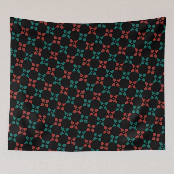 Item preview, Green & Red Fall Poplar Leaf Petals Supreme Templates designed and sold by Alchemy-A-La-G.