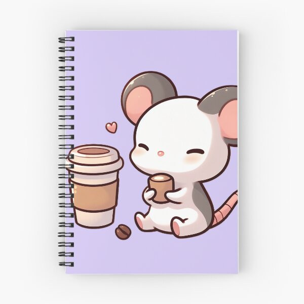 Item preview, Cute Mouse Drinking Coffee designed and sold by Lorefinder.