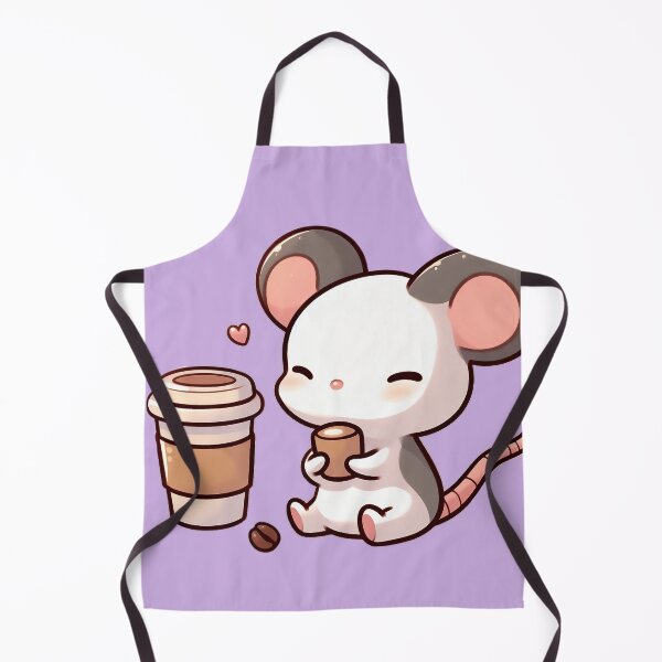 Item preview, Cute Mouse Drinking Coffee designed and sold by Lorefinder.