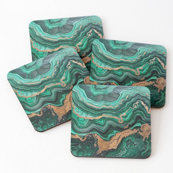 Item preview, Abstract Art Malachit Stone (Photo of Glitter Only - Not Reflective) designed and sold by fluffstuffgifts.
