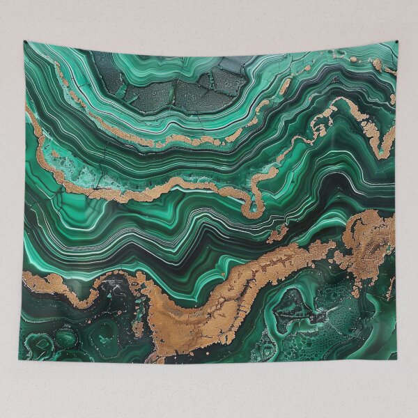 Item preview, Abstract Art Malachit Stone (Photo of Glitter Only - Not Reflective) designed and sold by fluffstuffgifts.