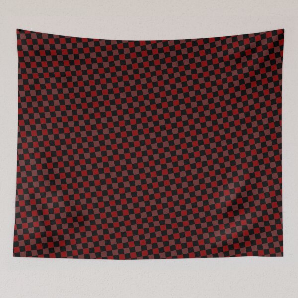 Item preview, Maroon & Red Checkers Square Checkerboard Black Supreme Templates designed and sold by Alchemy-A-La-G.