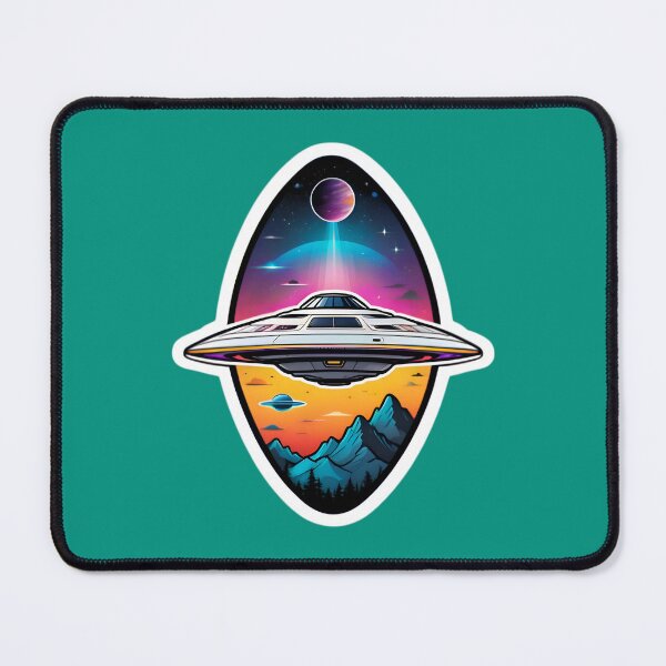 Item preview, UFO Flying Over The Mountains designed and sold by TheArtOfPat.
