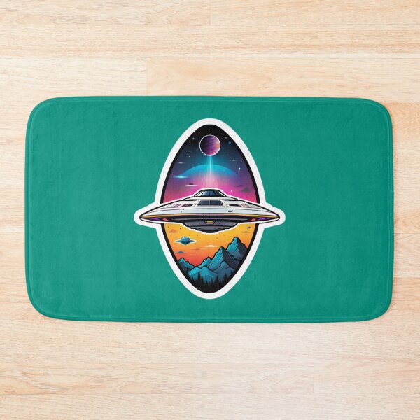Item preview, UFO Flying Over The Mountains designed and sold by TheArtOfPat.