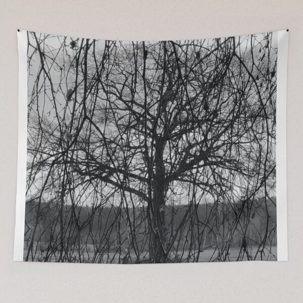 Item preview, Leafless Tree And Branches Black and White designed and sold by Designsbygroovy.