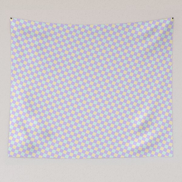 Item preview, Green & Yellow Checkers Square Checkerboard Purple Supreme Templates designed and sold by Alchemy-A-La-G.