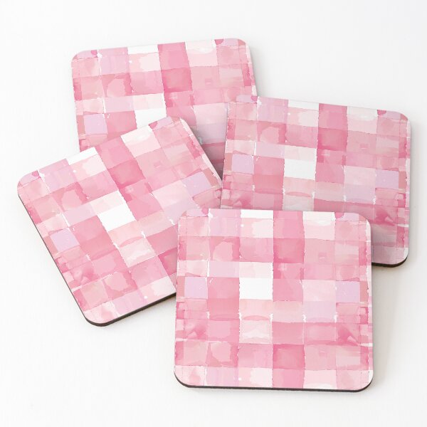 Item preview, Pink Gingham Watercolor Pink designed and sold by thegirlyshoppe.