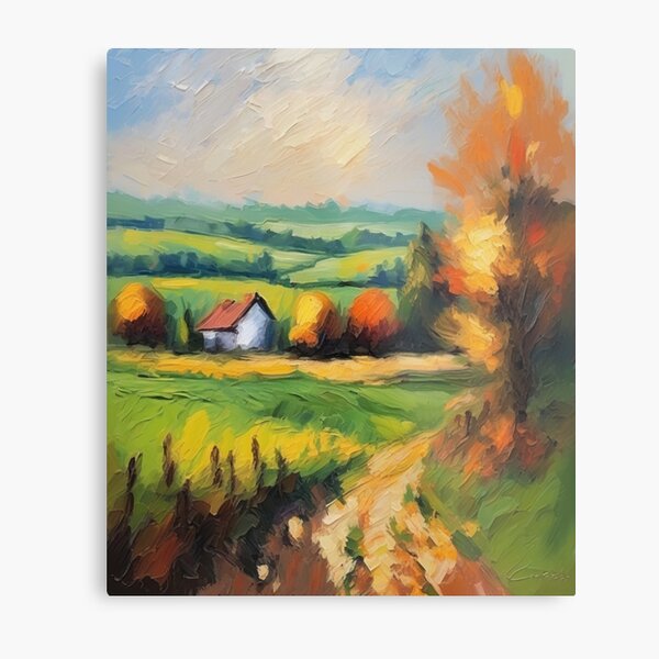Item preview, "Countryside Landscape Portrait" designed and sold by Artisticanvas.