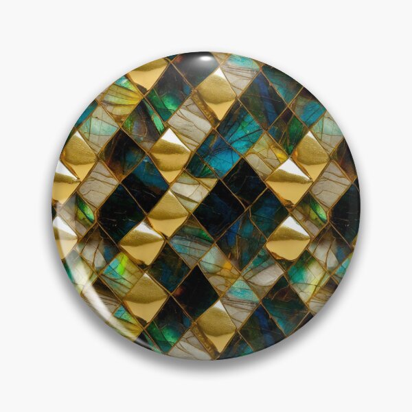 Item preview, Labradorite and Gold - Diamonds pattern designed and sold by marialindemann.