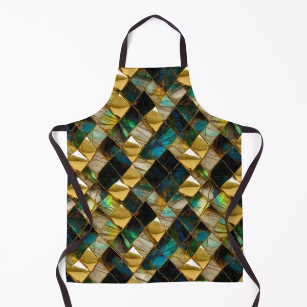 Item preview, Labradorite and Gold - Diamonds pattern designed and sold by marialindemann.