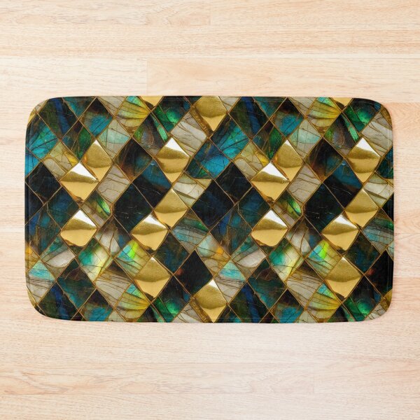Item preview, Labradorite and Gold - Diamonds pattern designed and sold by marialindemann.