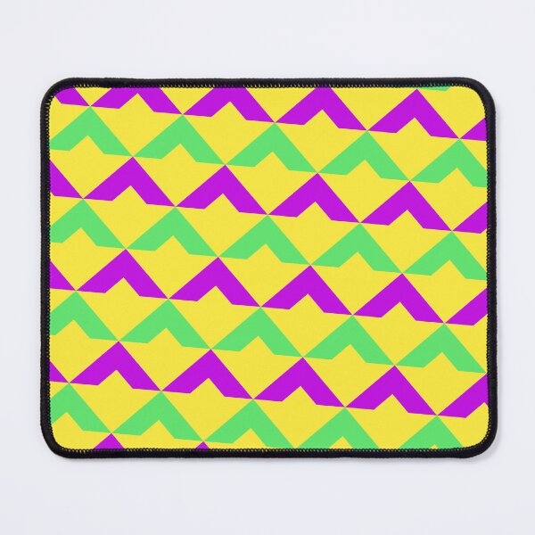 Item preview, Repeating Purple & Green Triangle Symbols Yellow Templates Supreme  designed and sold by Alchemy-A-La-G.