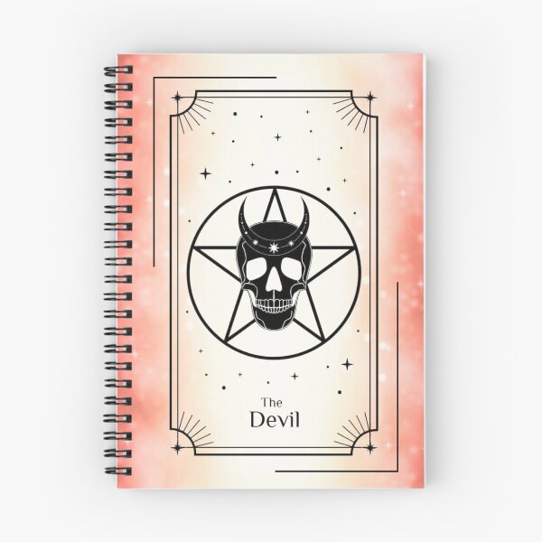 Item preview, Devil Tarot Card Notebook designed and sold by Compass and a Camera.