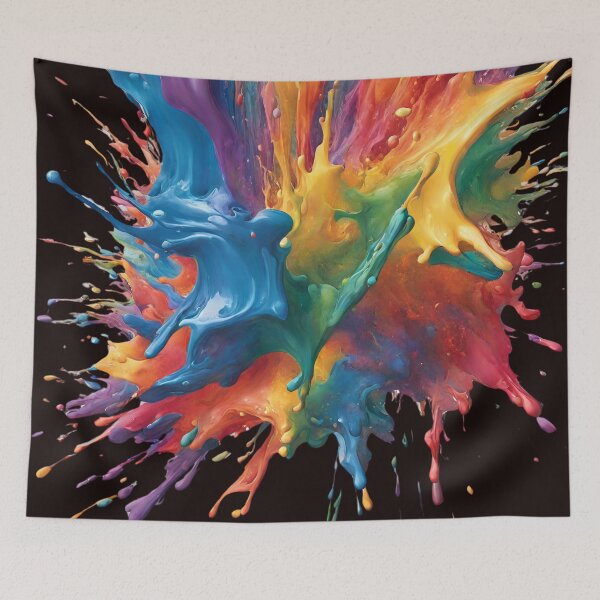 Item preview, Rainbow Colors Splattered Paint Pattern designed and sold by TaraTs.