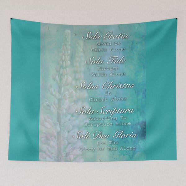 Item preview, The Five Solas Christian Bible Art designed and sold by Sharon Cummings Art.