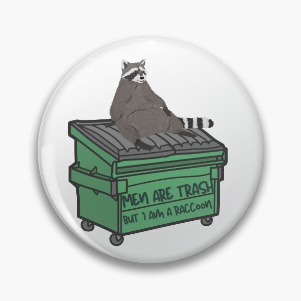 Item preview, Men are trash, but I'm a raccoon designed and sold by calliedancer.