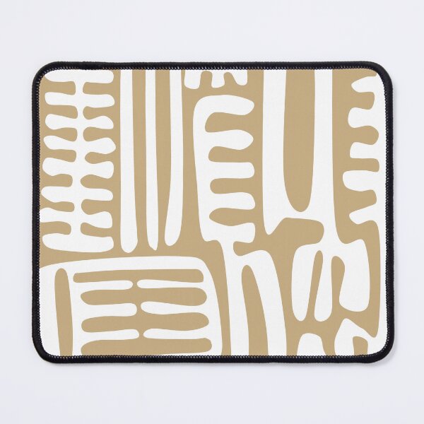 Item preview, Traditional Nordic Folk Floral Pattern in White and Beige designed and sold by Deutschic.