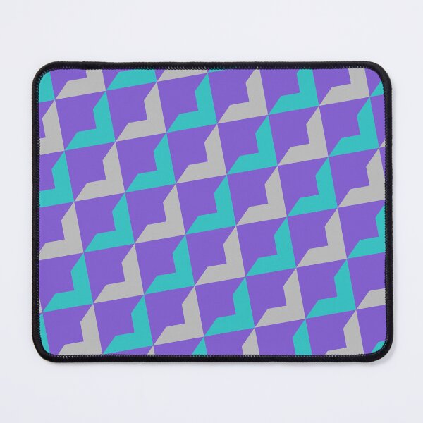 Item preview, Repeating Teal & Grey Triangle Symbols Purple Templates Supreme  designed and sold by Alchemy-A-La-G.