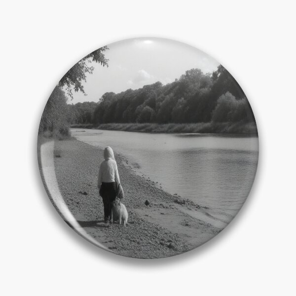 Item preview, Girl walking on the lake, black and white designed and sold by islam gamal.