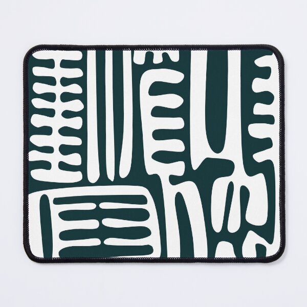 Item preview, Iconic Traditional Nordic Folk Floral Pattern in White and Charcoal designed and sold by Deutschic.