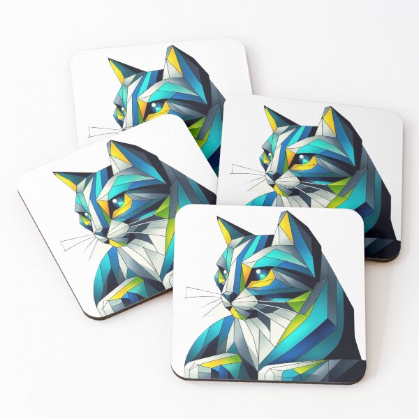 Item preview,  "Crystal cat: cubist work of art" designed and sold by Bittor18.