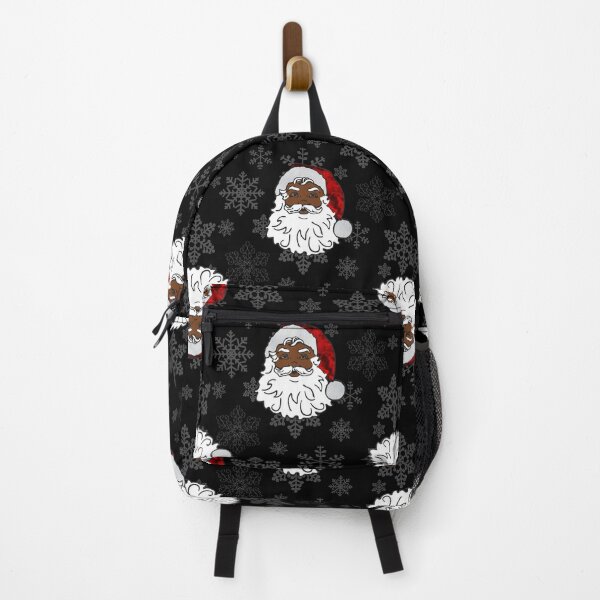 Item preview, christmas black santa claus snowflakes designed and sold by Gossip Rag.