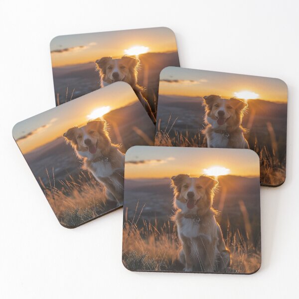 Item preview, Cute dog on hike during sunset designed and sold by CatsAndDogs-TF.