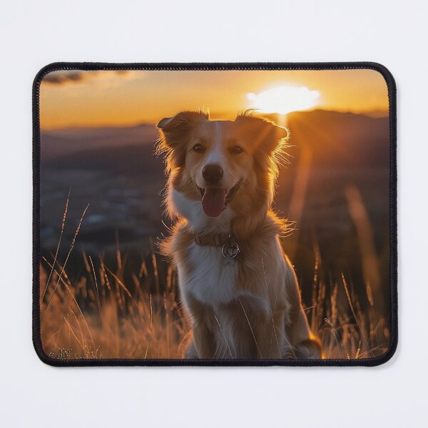 Item preview, Cute dog on hike during sunset designed and sold by CatsAndDogs-TF.