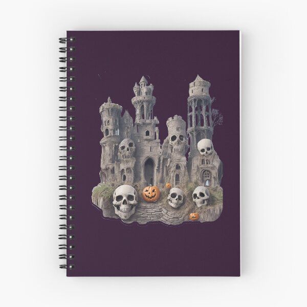 Item preview, multiple terrifying skulls in living stone castle halloween horror inspired fashion designed and sold by Carlos Gudino.