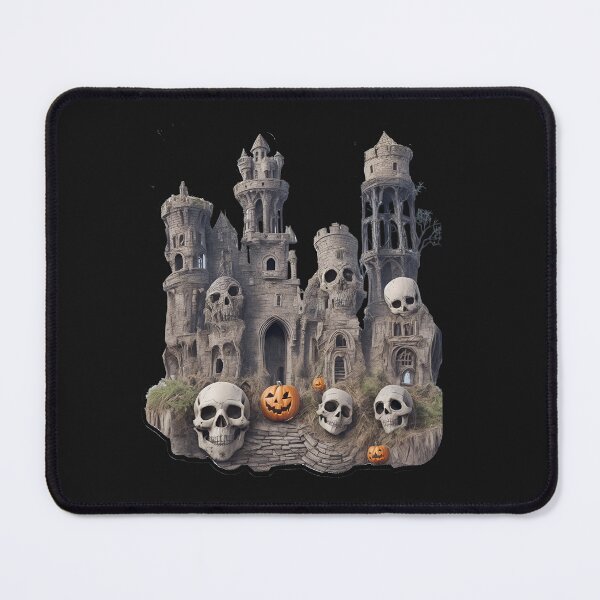 Item preview, multiple terrifying skulls in living stone castle halloween horror inspired fashion designed and sold by Carlos Gudino.