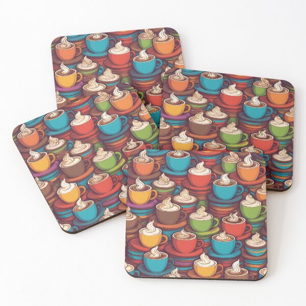 Item preview, Stacks of colorful coffee cups designed and sold by perlphoto.