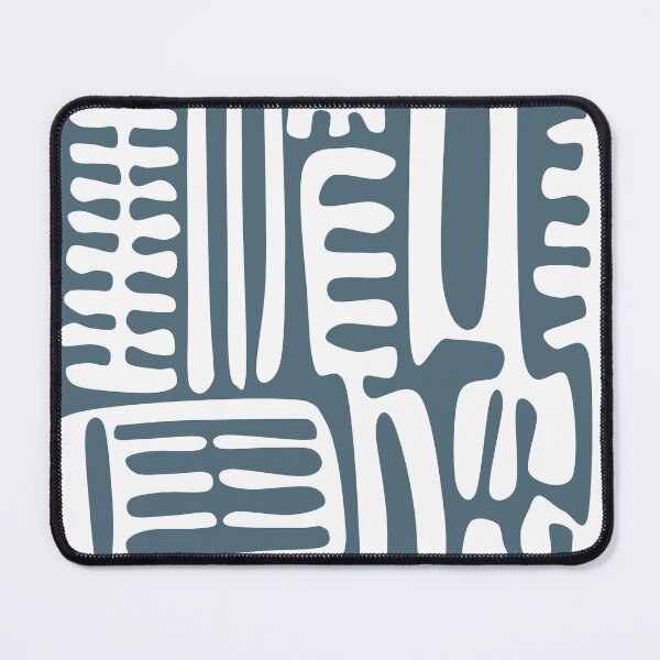 Item preview, Iconic Traditional Nordic Folk Floral Pattern in White and Blue designed and sold by Deutschic.