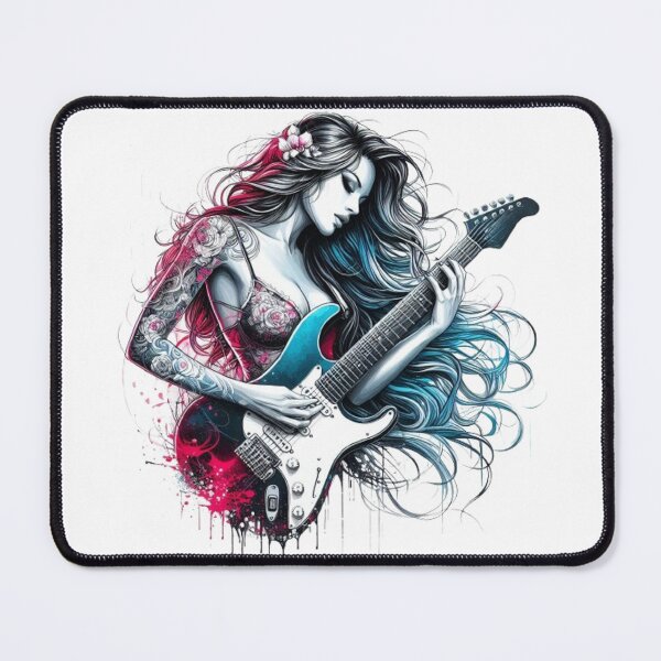 Item preview,  “Electric Harmonies: The Guitarist and his Bewitching Riffs” designed and sold by CHRIST5000.