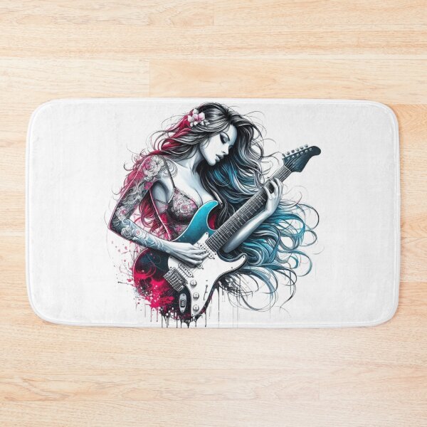 Item preview,  “Electric Harmonies: The Guitarist and his Bewitching Riffs” designed and sold by CHRIST5000.