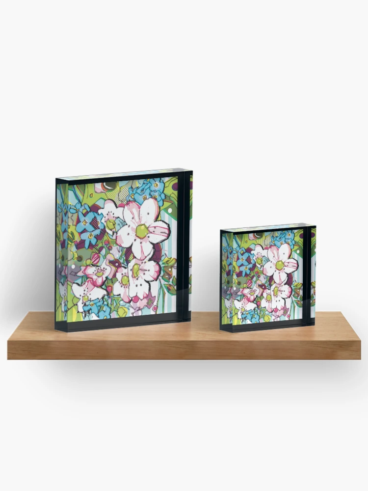 Thumbnail 3 of 5, Acrylic Block, Spring Flowers designed and sold by Rickybrook.