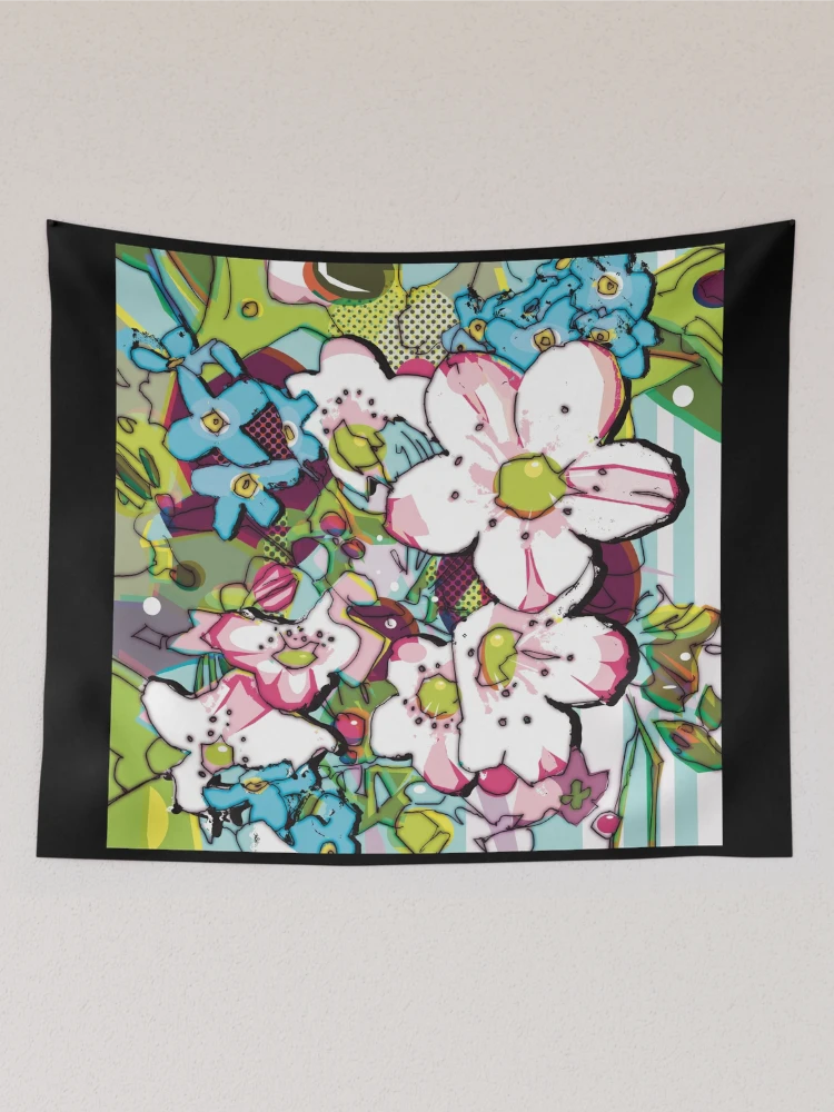 Thumbnail 2 of 3, Tapestry, Spring Flowers designed and sold by Rickybrook.