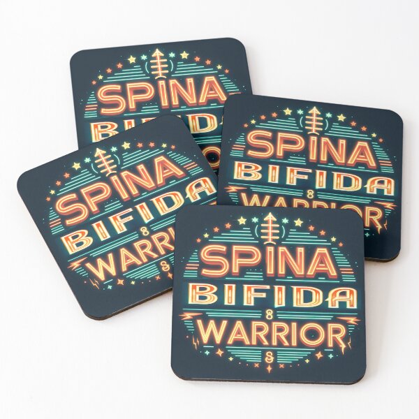 Item preview, Spina Bifida Warrior, typography, retro designed and sold by maxmaj.