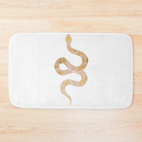 Item preview, Dark Academia Art Golden Snake With Elegant Fern Details in Witchy Aesthetic Art designed and sold by Monica Laipple.