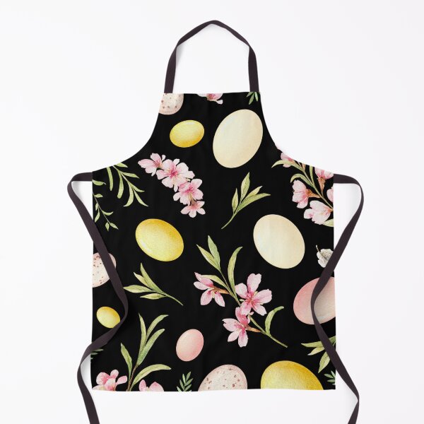 Item preview, Watercolor Flowers, Leaves, and Retro Easter Eggs Pattern Design. designed and sold by Raise2Shine.