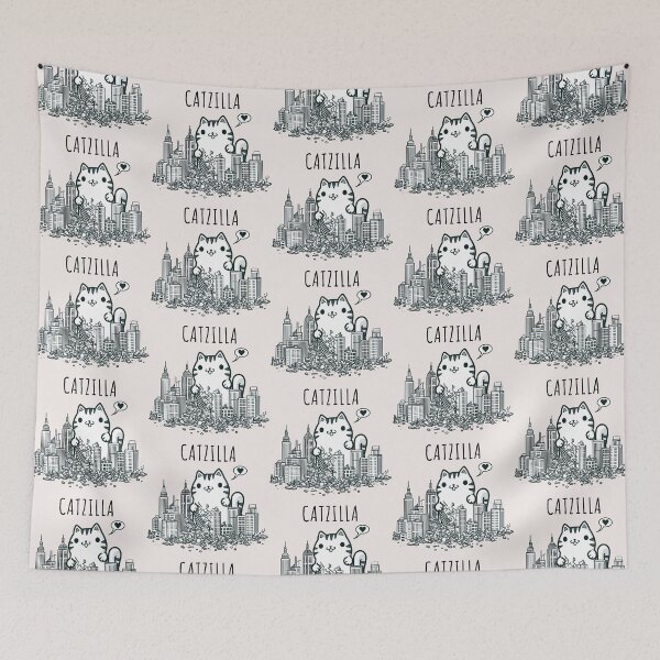 Item preview, Gato Godzilla designed and sold by LemuellTrends.