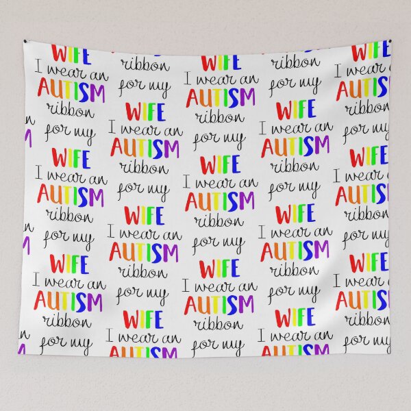 Item preview, I Wear An Autism Ribbon For My Wife designed and sold by TeeHunter.