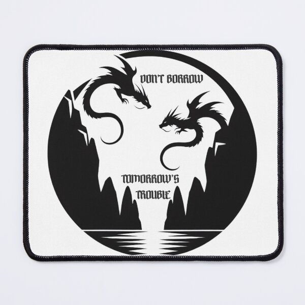 Item preview, Fourth Wing - Don't Borrow Tomorrow's Trouble designed and sold by RnBProducts.