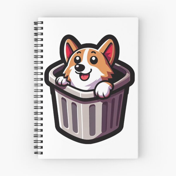 Item preview, corgi in the trash can designed and sold by FerdiEverywhere.