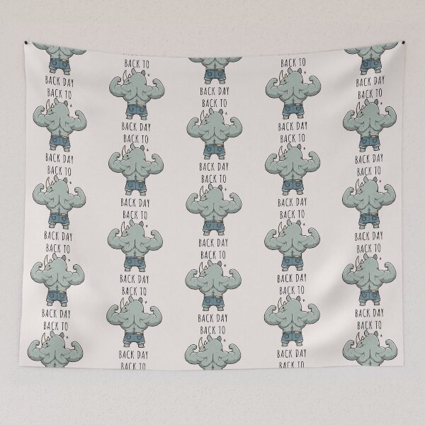 Item preview, Back Day Workout Rhino designed and sold by LemuellTrends.