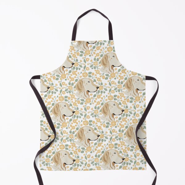 Item preview, Minimalistic Floral yellow and green Golden Retriever Dog Pattern designed and sold by EclipseThreads.
