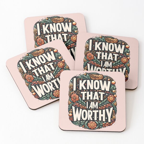 Item preview, I am Worthy, typography designed and sold by maxmaj.