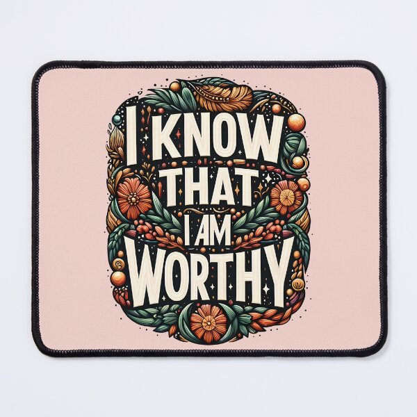 Item preview, I am Worthy, typography designed and sold by maxmaj.