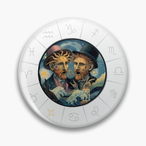 Item preview, ZODIAC Gemini - Astrological GEMINI - GEMINI - ZODIAC sign - Van Gogh style - 15 designed and sold by ArtProjectShop.