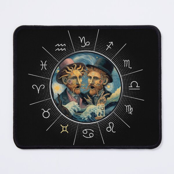 Item preview, ZODIAC Gemini - Astrological GEMINI - GEMINI - ZODIAC sign - Van Gogh style - 15 designed and sold by ArtProjectShop.