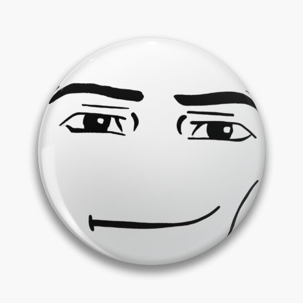 Item preview, Roblox man face (what a chad) designed and sold by sincrlyshychad.